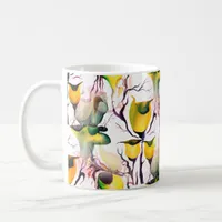 Tropical Greenery Fairyland Watercolor  Plants Coffee Mug