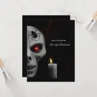 Skull Gothic Bridesmaid or Groomsmen Proposal card