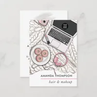 Chic Pink Beauty Fashion Business Card