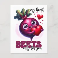 Punny My Heart Beets For You Only Postcard