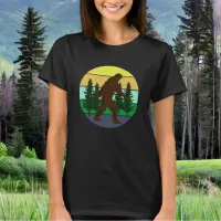 Sasquatch Believer | Vintage Sunset Bigfoot   T-Shirt