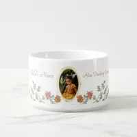 Annaprashan First Rice Ceremony Floral Photo Bowl