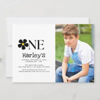 flower Onederful Floral Birthday Party Invitation