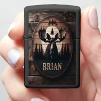 Brian's Moose Wood Sign Zippo Lighter