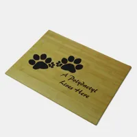 Door Mat - Polydactyl Paw Prints