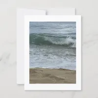 Beach Photography Rolling Wave Postcard