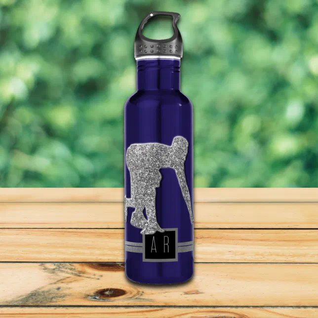 The runner -  Sports Monogrammed Stainless Steel Water Bottle