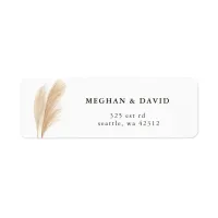 Rustic Neutral Earthy Boho Pampas Grass Wedding La Label