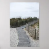 Rustic Boardwalk to Beach Poster