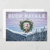 * AP20 BUON NATALE Italian Language Christmas Invitation