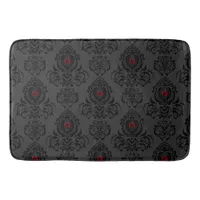 Elegant, Vintage, Victorian Steampunk Damask  Bath Mat