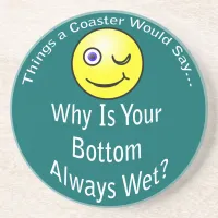 Bottom Wet Dark Coaster