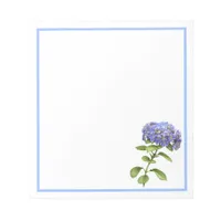 Blue Hydrangea Flower Notepad