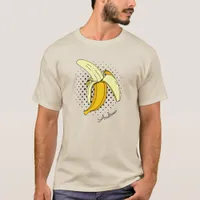 Pop Art Retro Peeled Banana Fruit T-Shirt