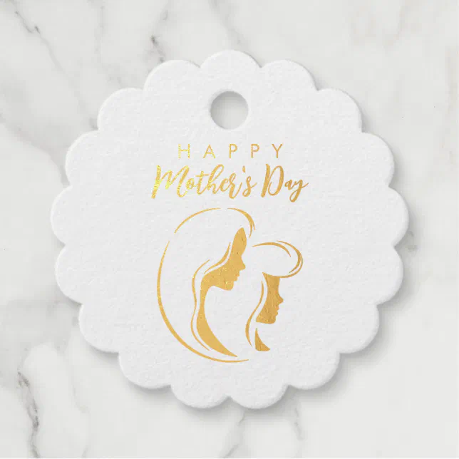 Mother & Daughter | Mother's Day Foil Favor Tags
