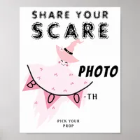 Boo Pink Ghost Pastel Halloween Decor Photo Booth