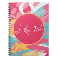 Colorful Abstract Personalized Notebook