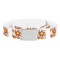 Shining Starfish bright orange design Belt