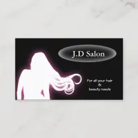 purple Hair Salon businesscards Business Card