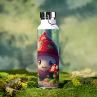 Cute toadstools in the forest - good luck  water bottle