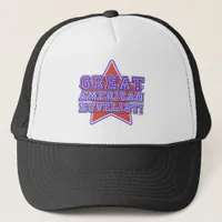 Star Great American Novelist Author Motto Trucker Hat