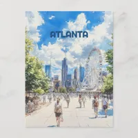 Atlanta Georgia Travel Postcard