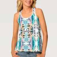 Maldives Luxury Sketch Watercolor  | Tank Top