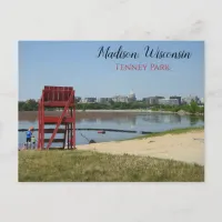 Madison, Wisconsin Tenney Park Photograph Postcard