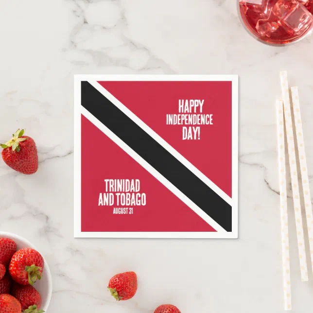 Trinidad & Tobago Independence Day National Flag Napkins