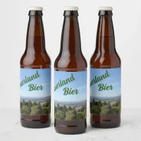 Scenic Sauerland View from Wilzenberg Bier Beer Bottle Label