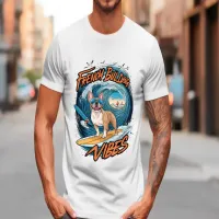 French Bulldog Surfing Frenchie Splash T-Shirt