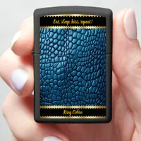 Colors of nature in shimmering snake skin zippo lighter