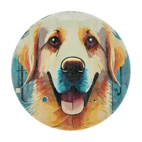 Happy Golden Retriever Cutting Board