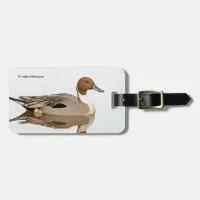 Reflections of a Northern Pintail Duck Luggage Tag