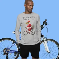 Squirrel on a bicycle Christmas gift for cyclist  T-Shirt