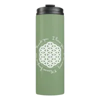 Flower of Life Ho'oponopono Thermal Tumbler