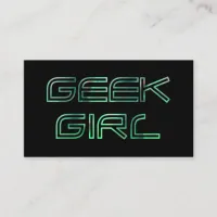 Geek Girl Profile Card