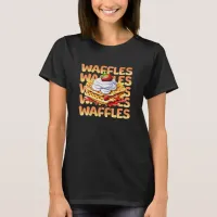 Stack of Waffles Covered in Strawberries T-Shirt