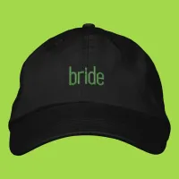 Bride Green Girl Summer Embroidered Dad Hat