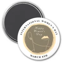 International Women's Day 8th March Colorful Magnet