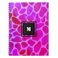 Purple and Pink Leopard Print with Monogram