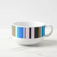 Trendy Modern Stripes Soup Mug