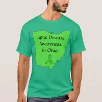 Lyme Disease in Ohio Awareness Ribbon Shirt