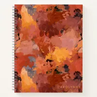 Modern Chic Abstract Terracotta Rust Brown Notebook