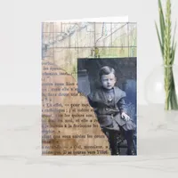 Little Boy Collage Card