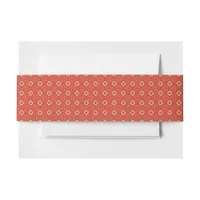 Christmas Holiday Charm Pattern 01 -  Invitation Belly Band