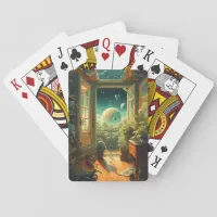 Out of this World - Room with a planetary View Poker Cards