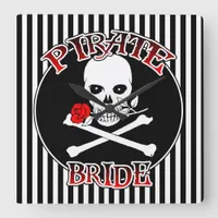 Pirate Bride Wall Clock