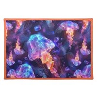 Colorful Under the Sea Jellyfish | Cloth Placemat