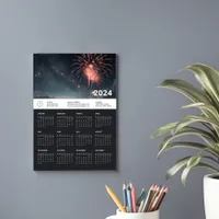 2024 Promotion Company Logo Magnetic Calendar Card